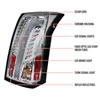 Spec-D Tuning lt-cts03cled-tm | SPEC-D Tuning Cadillac CTS LED Tail Lights Chrome; 2003-2007 Alternate Image 8