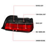 Spec-D Tuning LT-E362RG-APC | Bmw E36 3 Series Altezza Tail Light Red Smoke 2 Door; 1992-1998 Alternate Image 6