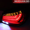 Spec-D Tuning LT-E6004RLED-TM | Bmw E60 5 Series Red Clear Led Tail Lights; 2004-2007 Alternate Image 1