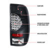 Spec-D Tuning LT-F15097JMLED-V2-RS | Ford F150 Black Led Tail Lights; 1997-2003 Alternate Image 8