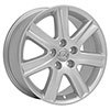 OE Wheels lx12-17070-5450-45s | 17 Replica Wheel LX12 Lexus ES Rim 17x7 Silver Wheel Lexus ES350 2007-2018; 2007-2018 Alternate Image 2