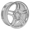 OE Wheels mb02-18080-5112-35c | 18 Replica Wheel MB02 Mercedes Benz C Class Rim 18x8 Chrome Wheel Mercedes-Benz E500 2003-2006; 2003-2006 Alternate Image 2