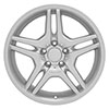 OE Wheels mb02-18090-5112-35s | 18 Replica Wheel MB02 Mercedes Benz C Class Rim 18x9 Silver Wheel Mercedes-Benz E350 2006-2016; 2006-2016 Alternate Image 1