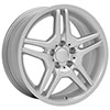 OE Wheels mb02-18080-5112-35s | 18 Replica Wheel MB02 Mercedes Benz C Class Rim 18x8 Silver Wheel Mercedes-Benz E350 2006-2016; 2006-2016 Alternate Image 2