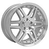 OE Wheels mb09-18085-5112-35ms | 18 Replica Wheel MB09 Mercedes Benz C Class Rim 18x8.5 Silver Wheel Mercedes-Benz CLK320 1998-2003; 1998-2003 Alternate Image 2