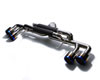 Armytrix NI35T-QT11B | ARMYTRIX Titanium Valvetronic Catback Exhaust 90mm System Nissan GT-R R35 (Ti) with Quad Titanium Blue Tips; 2009-2019 Alternate Image 3