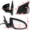 Spec-D Tuning rmv-cor14hp7-b-mp-r | SPEC-D Tuning Toyota Corolla Side Mirror - Right - 7 Wires, Power & Lamp & Heated Glossy Black; 2014-2018 Alternate Image 7