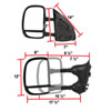 Spec-D Tuning rmx-f25099-m-fs | SPEC-D Tuning Ford F250 Towing Mirrors - Manual; 1999-2007 Alternate Image 1