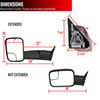 Spec-D Tuning rmx-ram94-m-fs | SPEC-D Tuning Dodge Ram 94 - 02 Dodge Ram Towing Mirrors - Manual; 1994-2002 Alternate Image 7