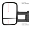 Spec-D Tuning rmx-siv14-m-fs | SPEC-D Tuning Chevrolet Silverado Towing Mirrors - Manual; 2014-2018 Alternate Image 2