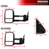 Spec-D Tuning rmx-siv99-m-fs | SPEC-D Tuning Chevrolet Silverado 99 - 02 Silverado Towing Mirrors - Manual; 1999-2002 Alternate Image 7