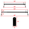 Spec-D Tuning rrb-6015bk-wb | SPEC-D Tuning 2 Bar Ladder Rack With Gutters Alternate Image 2