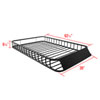 Spec-D Tuning rrbk-b148bk | SPEC-D Tuning Round Tubular 2PC Split Net Roof Basket Alternate Image 1