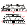 Spec-D Tuning rrbk-ext005bk | SPEC-D Tuning Universal Roof Rack Cargo - Extendable 43 - 64 Inch Basket Alternate Image 1