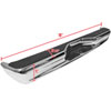 Spec-D Tuning srb-eco92cr-fs | SPEC-D Tuning Ford Econoline Rear Bumper Step - Chrome - Without Sensor Hole; 1992-2014 Alternate Image 1