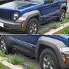 Spec-D Tuning ssb3-lib08bk-wb | SPEC-D Tuning Jeep Liberty 3 Inches Round Side Step Bar - Black; 2008-2010 Alternate Image 7