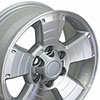 OE Wheels ty09-17075-6550-30ms | 17 Replica Wheel TY09 4Runner Rim 17x7.5 Silver Wheel Toyota Tundra 2000-2006; 2000-2006 Alternate Image 1