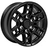 OE Wheels ty17-16070-6550-13b1 | 16 Replica Wheel TY17 Tacoma TRD Satin Black 16x7 Toyota FJ Cruiser 2007-2014; 2007-2014 Alternate Image 2