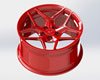 Vivid Racing vrf-d04-sti-grd | VR Forged D04 Wheel Package Subaru WRX STI 18x9.5 Gloss Red; 2005-2022 Alternate Image 4