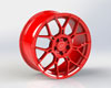 Vivid Racing vrf-d09-sti-grd | VR Forged D09 Wheel Package Subaru WRX STI 18x9.5 Gloss Red; 2005-2022 Alternate Image 2