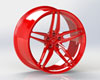 Vivid Racing vrf-d10-a90-grd | VR Forged D10 Wheel Package Toyota Supra MK5 20x9.5 20x11 Gloss Red; 2002-2021 Alternate Image 2