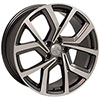 OE Wheels vw29-18080-5112-42mg | 18 Replica Wheel VW28 GTI Rim 18x8 Gunmetal Machd Wheel ET42 Volkswagen Rabbit 2007-2009; 2007-2009 Alternate Image 2