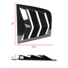 Spec-D Tuning wluq-chg11gb-pq | SPEC-D Tuning Dodge Charger Side Window Louvers Glossy Black; 2011-2021 Alternate Image 1