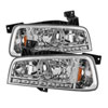 SPYDER 5017628 | xTune Dodge Charger 1PC LED Crystal Headlights - Chrome; 2006-2010 Alternate Image 2