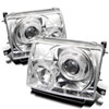 SPYDER 5011954 | Spyder Toyota Tacoma Halo LED ( Replaceable LEDs ) Projector Headlights - Chrome - (PRO-YD-TT97-HL-C); 1997-2000 Alternate Image 1