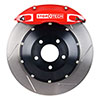 Stoptech 83.858.4700.71 | StopTech Lexus LX470 Big Brake Kit ST-40 Red Calipers & 2-Piece No Coating Slotted Rotors, Front; 1998-2007 Alternate Image 5