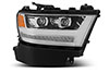 AlphaRex 880514 | Ram 1500HD PRO-Series Proj Headlight Plnk Styl Chrm w/Activ Light/Seq Signal/Plnk DRL; 2019-2022 Alternate Image 2