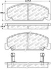 Stoptech 305.02730 | StopTech Street Select Brake Pads Honda CRX Si, Front; 1988-1989 Alternate Image 1