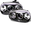 SPYDER 5012159 | Spyder Volkswagen Golf IV Halo Projector Headlights - Black - (PRO-YD-VG99-BK); 1999-2005 Alternate Image 1