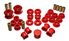 Energy Suspension 16.18111r | 02-04 Acura RSX (includes Type S) Red Hyper-Flex Master Bushing Set; 2002-2004 Alternate Image 1