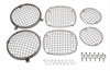 Kentrol 30465 | 76-86 Jeep Wire Mesh Guard Set 6 Pieces CJ - Polished Silver; 1976-1986 Alternate Image 1