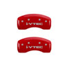 MGP 39020SIVTRD | 4 Caliper Covers Engraved Front & Rear I-Vtec Red Finish Silver Char 2017 Acura ILX; 2017-2020 Alternate Image 6