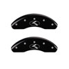 MGP 21176SCRKBK | 4 Caliper Covers Engraved Front & Rear Circle K/Kia Black finish silver ch; 2012-2017 Alternate Image 1