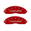 MGP 39005SRSXRD | 4 Caliper Covers Engraved Front Acura Engraved Rear RSX Red finish silver ch; 2002-2006 Alternate Image 1