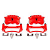 PowerStop s4838 | Power Stop 03-04 Ford Mustang Front Red Calipers w/Brackets - Pair; 2003-2004 Alternate Image 2