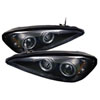 SPYDER 5011640 | Spyder Pontiac Grand AM Halo LED ( Replaceable LEDs ) Projector Headlights - Black - (PRO-YD-PGAM99-HL-BK); 1999-2005 Alternate Image 1