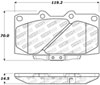 Stoptech 309.06470 | StopTech Sport Brake Pads Nissan 300ZX, Front; 1990-1996 Alternate Image 2