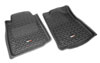 Rugged Ridge 82904.15 | Floor Liner Front Black 2012-2015 Toyota Tacoma Regular / Access / Double Cab; 2012-2015 Alternate Image 1