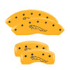 MGP 39019SMGPYL | MGP 4 Caliper Covers Engraved Front & Rear MGP Yellow finish black ch; 2007-2012 Alternate Image 6