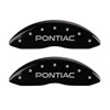 MGP 18031SPONBK | 4 Caliper Covers Engraved Front Pontiac Rear Arrow Black Finish Sil Char 2004 Pontiac Bonneville; 2004-2005 Alternate Image 3