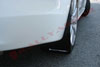 Rally Armor mf8-ur-blk/wh | 2007+ Mitsubishi Lancer (doesnt fit Sportback) UR Black Mud Flap w/ White Logo; 2007-2021 Alternate Image 2