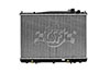 CSF 2946 | 01-04 Nissan Frontier 3.3L OEM Plastic Radiator; 2001-2004 Alternate Image 1