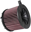 K&N Engineering e0646 | K&N 15-18 Audi A4 L4-1.4L 18-20 A5/RS5 2021 Q5 F/I Drop In Replacement Air Filter; 2015-2018 Alternate Image 2