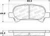 Stoptech 308.08281 | StopTech Street Brake Pads Toyota Solara, Rear; 2000-2003 Alternate Image 1