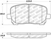 Stoptech 309.09230 | StopTech Sport Brake Pads Pontiac Vibe, Front; 2003-2008 Alternate Image 2