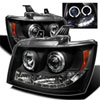 SPYDER 5009647 | Spyder Chevrolet Suburban 1500/2500 Halo LED ( Replaceable LEDs ) Projector Headlights - Black - (PRO-YD-CSUB07-HL-BK); 2007-2013 Alternate Image 2